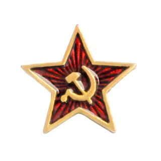 Metallpin Stern - Hammer und Sichel