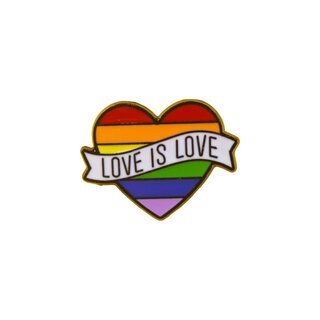 Metallpin Love is Love
