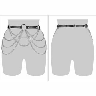 G�rtel -  Chain Belt - H�ftg�rtel - Ketten schwarz