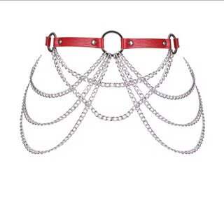 Chain Belt - G�rtel rot