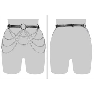 Chain Belt - G�rtel rot