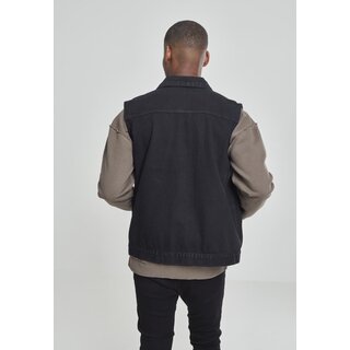 Urban Classics - Denim Vest - schwarz 5XL
