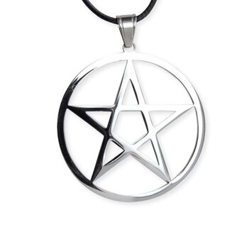 etNox - Edelstahlanhnger - Plain Pentagramm