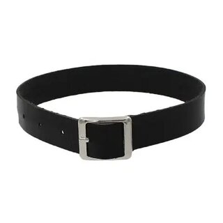 Halsband - Choker aus Kunstleder schwarz