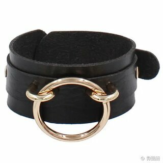 Halsband - groer Ring - 4,5 cm silber