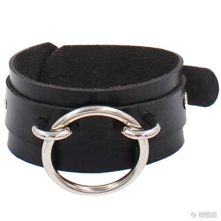 Armband - gro�er Ring silber