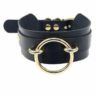 Armband - gro�er Ring gold