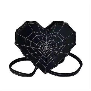 Handtasche - Herz - Spiderweb