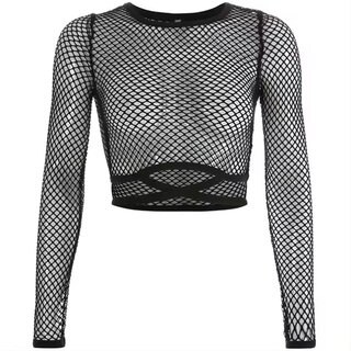 Netzshirt - Crop Top