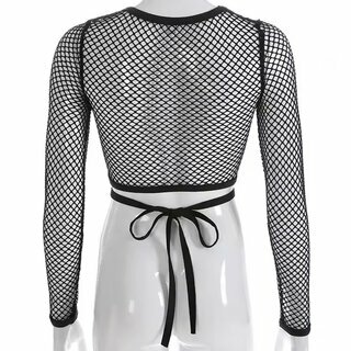 Netzshirt - Crop Top S