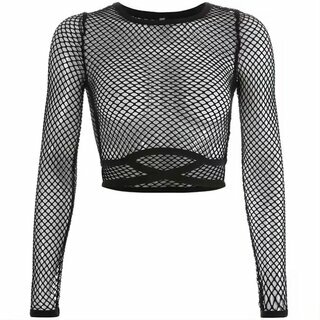 Netzshirt - Crop Top S