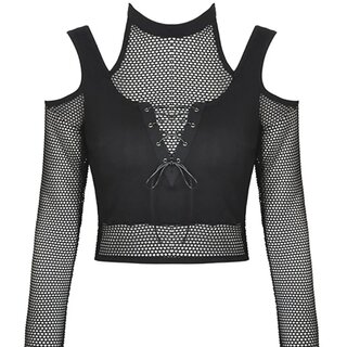 Crop Top - Laced Net Top