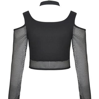 Crop Top - Laced Net Top