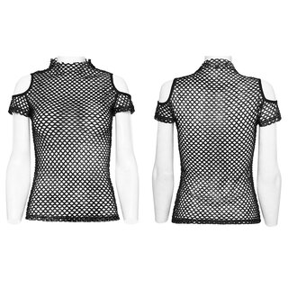 Punk Rave - Off Shoulder Net Shirt