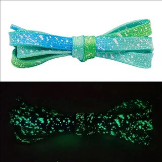 Schnrsenkel -  Glow in the dark - Splash - 120 cm grauschwarz