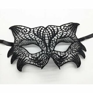 Maske aus Spitze - Augenmaske Katze