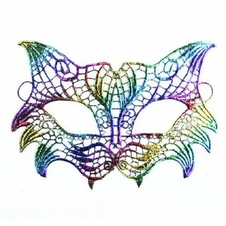 Maske aus Spitze - Augenmaske Katze