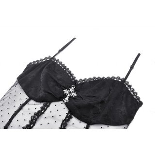 Dark in Love -   Lace see-trough top XS
