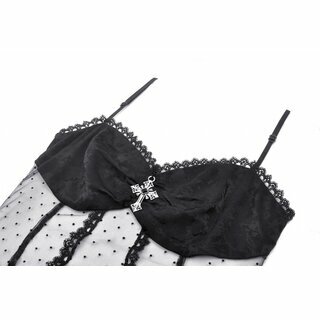 Dark in Love - Lace see-trough top L