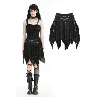 Dark in Love -  Irregular Midi-Skirt