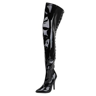 Erogance - Overknee Stiefel - S3063 - Lack - schwarz 44