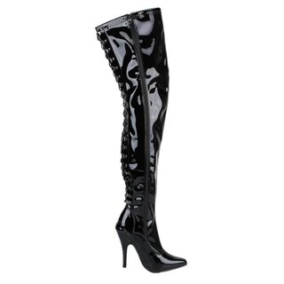 Erogance - Overknee Stiefel - S3063 - Lack - schwarz 44