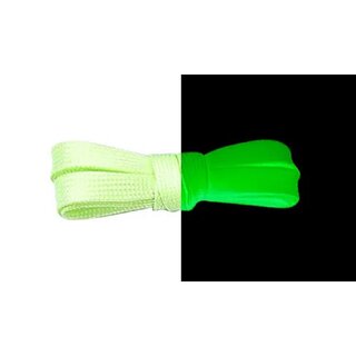Schnrsenkel - 140 cm - glow in the dark hellgrn