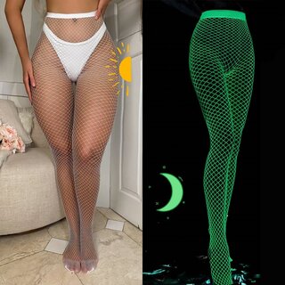 Netzstrumpfhose - Glow in the dark