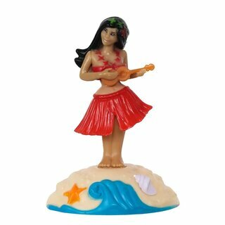 Solarfigur - Hula Ukulele grün