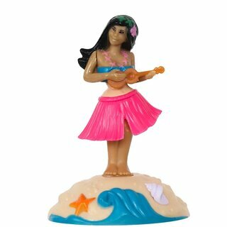 Solarfigur - Hula Ukulele grün
