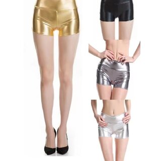 Hot Pants -  Metallic silbergrau L