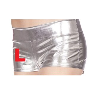 Hot Pants -  Metallic silber L