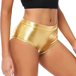 High waisted panty -  Metallic silber M