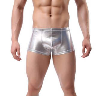 Men Hot Pants -  Metallic