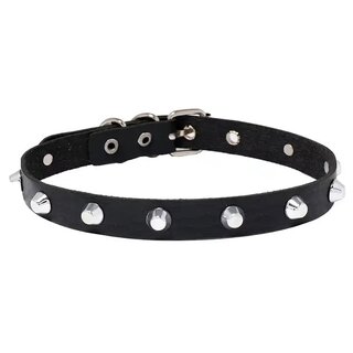 Halsband - Choker mit Kegelstumpfnieten