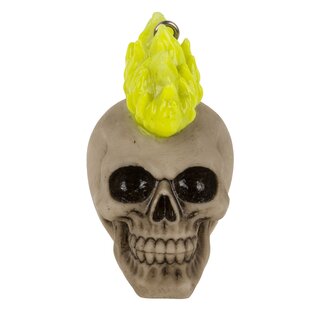 Schlsselanhnger - Totenkopf Punk grn