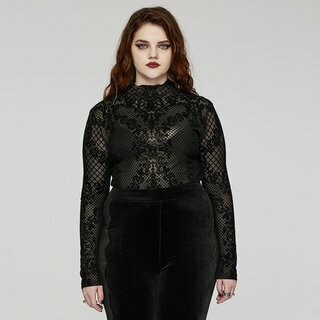 Punk Rave - Gothic Mesh Top 4XL-5XL