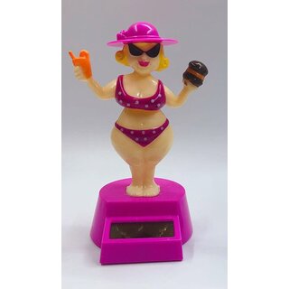 Solarfigur - Happy Lady pink