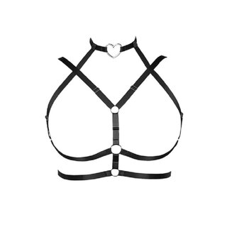 Harness  - Brustharness - Heart neon grn
