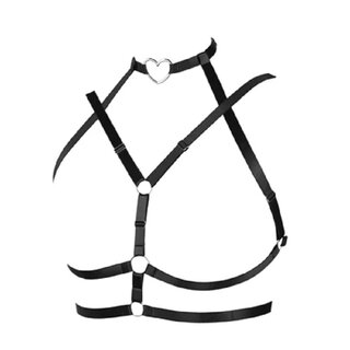 Harness  - Brustharness - Heart neon grn