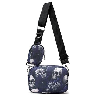 Tasche -  Flowers and Skulls