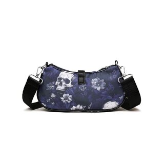 Tasche -  Flowers and Skulls II