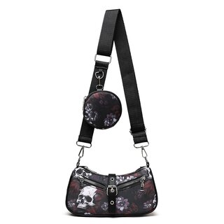 Tasche -  Flowers & Skulls II