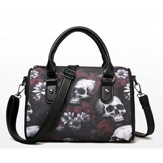 Tasche -  Flowers and Skulls V