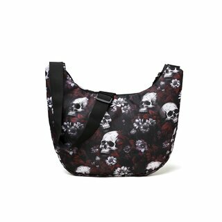 Tasche -  Flowers and Skulls VI