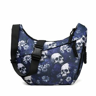 Tasche -  Flowers and Skulls VI