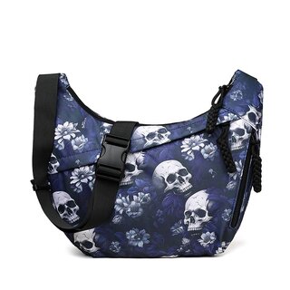 Tasche -  Flowers & Skulls VI