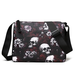 Tasche -  Flowers and Skulls VII