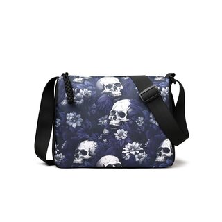 Tasche -  Flowers and Skulls VII