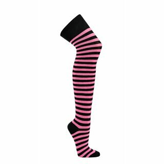 Overknees dunkelgr�n/schwarz